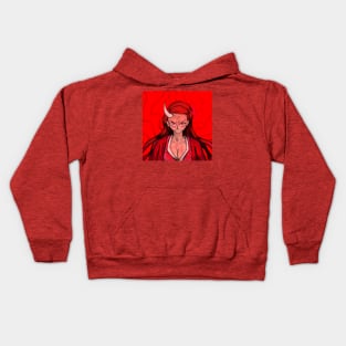 nezuko kamado in blood lust ecopop art kimetsu no yaiba Kids Hoodie